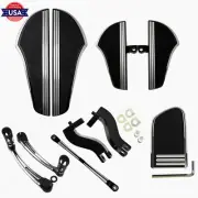 Defiance Floorboard kit Shifter Lever Linkage Brake Pedal Bracket Fit For Harley