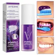 30ml V34 Foam Colour Corrector Purple Teeth Whitening Tooth Stain Removal NEW