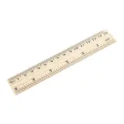 Wood Ruler 15cm 6 Inch 2 Scale Office Rulers Wooden Measuring Ruler 5pcs