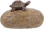 Garden Decoration Decoration Key Hider Outdoor Key Hider Outdoor Decorative Turtle Decor Resin Light Brown