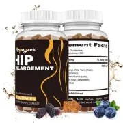 Booty Gummies for Big Butt and Hips Bigger Butt Gummies for Natural Curves 2 ...
