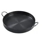 (35cm/13.78in)Korean Grill Pan Non Stick Coating Round BBQ Griddle Frying Pan AU