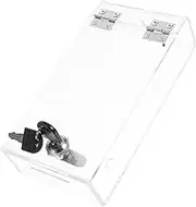 Uonlytech Lockable Mobile Phone Storage Box Transparent Secure Holder for Office and Classroom Use Compact Design Sturdy Construction Enhanced Safety for Employee Devices