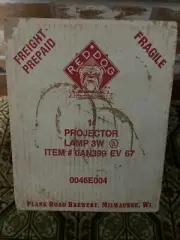 Vintage Unopened Red Dog Projector Plank Road Brewery,WI Miller Georgia Bulldogs