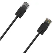 Cruxtec Cat6A Ultra Slim Ethernet Cable - 15m - Black [RF6A-150-BK]