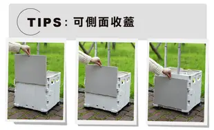 太谷4輪輕量折疊收納車 購物車 買菜車 (OH-Q307) (4.9折)