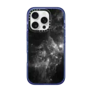 iPhone 16 Pro Impact Case MagSafe Compatible Black Space Marble