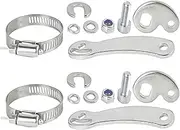 2 Set Universal Torque Arm Conversion Kit, Compatible with Most Electric Bicycle, Bicycle Dropout Amplifier Ebike Torque Arm Protective Accessories for e-Bike Front or Rear Hub Motors