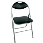 【BROTHER兄弟牌】卡羅有背折疊椅-1張組合(黑色)-餐椅/書椅/休閒椅/會議椅營業用居家客飯廳收納