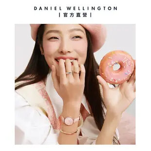 Daniel Wellington DW 手錶 Petite 28mm 春日花時系列真皮皮革錶-粉彩貝母錶盤 DW00100633