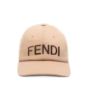[Fendi] Fendi Cotton Baseball Cap ONE SIZE BROWN