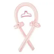 Heatless Foam Hair Curler / Scrunchie / Hair Claw Clip / Set Set of 4 - Hair Curler & 2 Pcs Scrunchie & Hair Claw - Light Pink - One Size