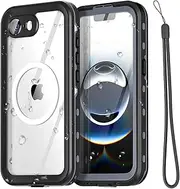 AICase for iPhone 16e Case Waterproof with MagSafe Snowproof,Dustproof and Shockproof,IP68 Certified Real 360 Full Body Protection Fully Sealed Underwater Cover for iPhone 16e 2025 6.1"_Black