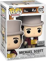 Funko PoP! The Office - Michael with Golden Ticket Vinyl Figure, 4-Inch Height