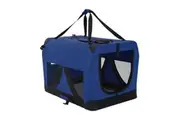Paw Mate Blue Portable Soft Dog Cage Crate Carrier XL