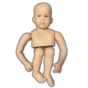 Unfinished Reborn Baby Doll Painted Kit 30" DIY with Cloth Body Handmade Gift