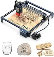 SCULPFUN S30 Pro Max 20W Laser Engraver, Laser Cutter with 30 L/min Automatic Air Assist, Ultra-Fine 0.005 mm Higher Accuracy Laser Engraving Machine for Wood and Metal, Working Area 410 * 400 mm