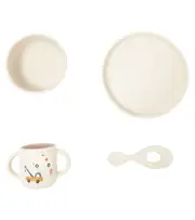 [Liewood] Liewood Baby Vivi printed silicone tableware set One Size grey