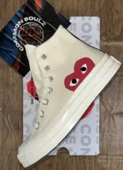 Converse Chuck Taylor All-Star 70 Hi Comme des Garcons PLAY White 150205C 4M/6W