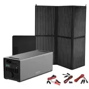 VoltX 2000W Power Station 200W Folding Solar Panel with 3 Solar Panel Accessory