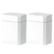 Sleek Slim Trash Can with Motion Sensor - 3.5 Gallon Perfect for Home & Office