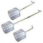 Aluminum Pizza Peel Non Stick Durable Pizza Paddle with Wooden Handle Pizza