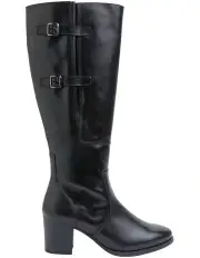 [Sandler] Dictate Black Glove Boots