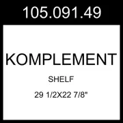 IKEA KOMPLEMENT Shelf Dark Gray 29 1/2x22 7/8" 105.091.49
