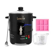 Leerie S4 Soap Melter, 4Qts/8Lbs Soap Base Melting Pot with One-Touch Start &...