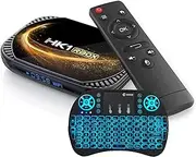 Android TV Box 11.0, Set Top Box 4GB RAM 128GB ROM, S905X4 4-Core 64Bit CPU, Support 4K / 8K Output Bluetooth 4.1 5G WI-FI 1000M USB 3.0 2.4G/5G Hz,with Mini Backlit Keyboard,4gb+64gb