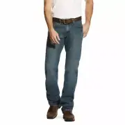 Ariat Men Blue Rebar DuraStretch M4 Low Rise Boot Cut Work Jeans Pants 31x32