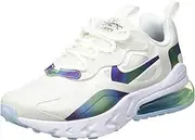 [Nike] Air Max 270 React 20 GS Running Trainers CT9633 Sneakers Shoes (UK 5.5 us 6Y EU 38.5, Summit White Multi Colour 100) 100