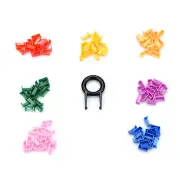 112 Pcs DIY LED Cover Assorted for 104 Mechanical Keyboard - 9.9mm Limited Use D