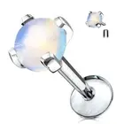 Piercing Ear Labret Stone Semi Gems Opalite