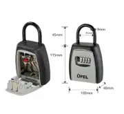 1 x Outdoor 4 Digit Lock Combination Key Safe Storage Box Security Home LOCK
