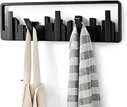 Umbra Skyline Wall-Mount Multi-Hook, Black Hooks & Entry
