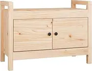 Solid Wood Hall Bench 80x40x60 cm | Entryway Storage Bench for Small Spaces | Durable Pine Wood with Sturdy Design | Perfect for Entryways, Hallways & Living Rooms