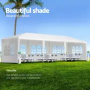 Gazebo 3x9m Marquee Wedding Party Tent Outdoor Camping Pergolas Canopy 5 Panel