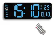 Digital Wall Clock with 13.2 Inch Large Display, Big Digits, Remote Control,A...