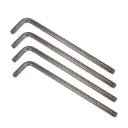 T55 Tamper Proof Torx Star Key Bit Wrench, L-Shape 9.45" Long Arm, S2 Steel 4pcs