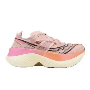 Saucony 競速跑鞋 Endorphin Elite 女鞋 漸層粉 米白 回彈 碳板 路跑 運動鞋 索康尼 S1076835