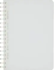 Kokuyo D Shaped Soft Ring Notebook, 5mm Dot Grid Ruled, 80 Sheets, A6, Transparent, Japan Import (SU-SV558WT-T)