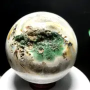595g Raw NATURAL OCEAN JASPER Geode QUARTZ CRYSTAL Sphere Ball HEALING 53