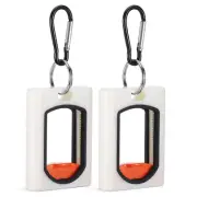 2pcs Zip Ties Holder Wire Ties Holder Glow In The Dark Zip Ties Storage Holder