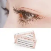 Lashie - Natural Wispy Cluster False Eyelashes 20D - Black - 1.2cm
