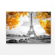 B&W Golden Eiffel Tower Print 100% Australian Made 90 x 60cm (Acrylic)