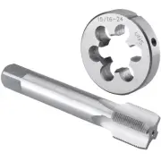 15/16"-24 UNS Tap and Die Set, 15/16 x 24 UNS Machine Thread Tap and Round Di...