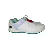 NEW! Skechers Go Golf Pivot Splash White Spikeless Shoes Women's Size 11