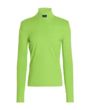 VTMNTS Barcode Patch Roll-Neck T-Shirt S,XS,M Green