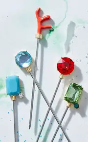 [Joanna Buchanan] Set-of-Six Gemstone Cocktail Picks